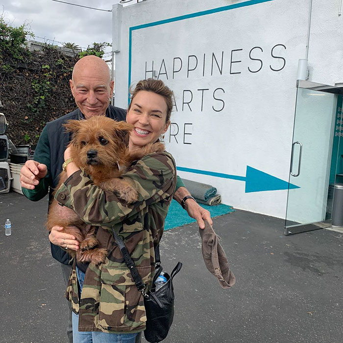 Patrick Stewart Has A New Foster Dog And Their Bond Is Adorable