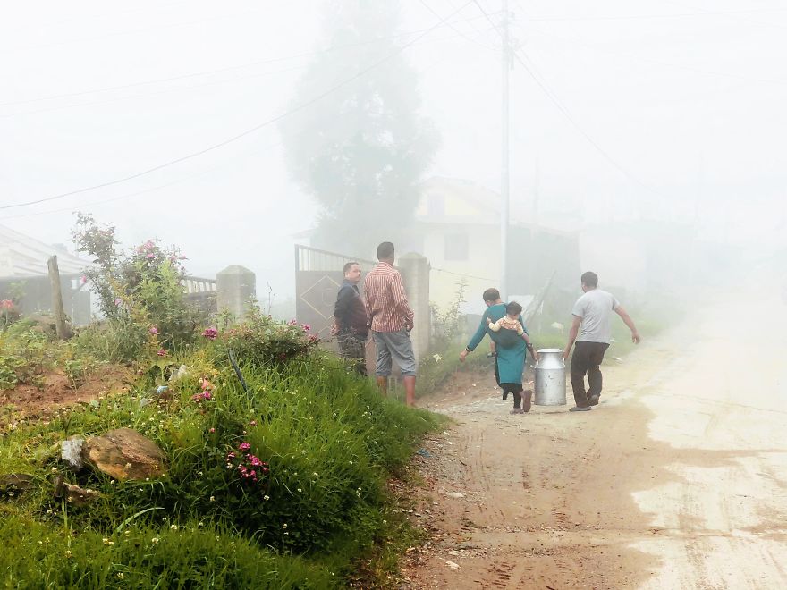 Women With A Baby At Work....