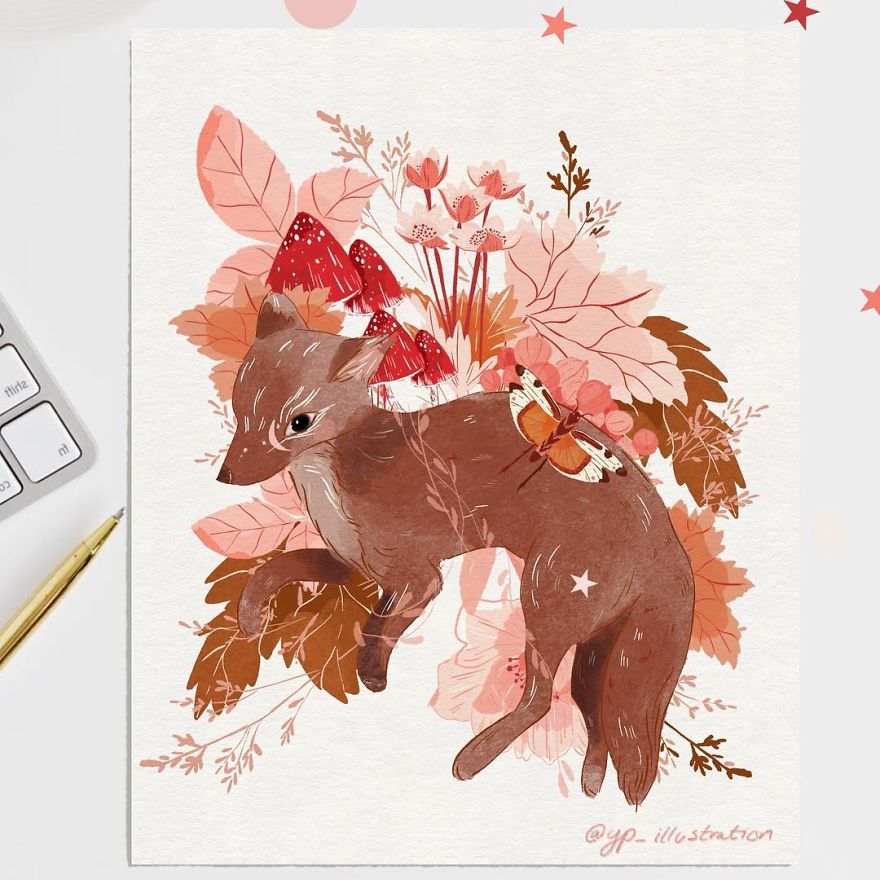 Tiny Fox Chilling On Some Gigantic Leaves