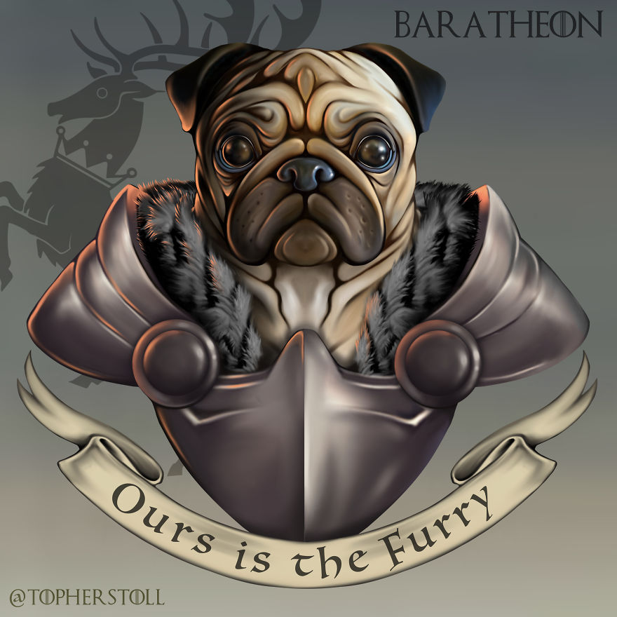 I Drew The Great Houses Of Westeros As Doggos