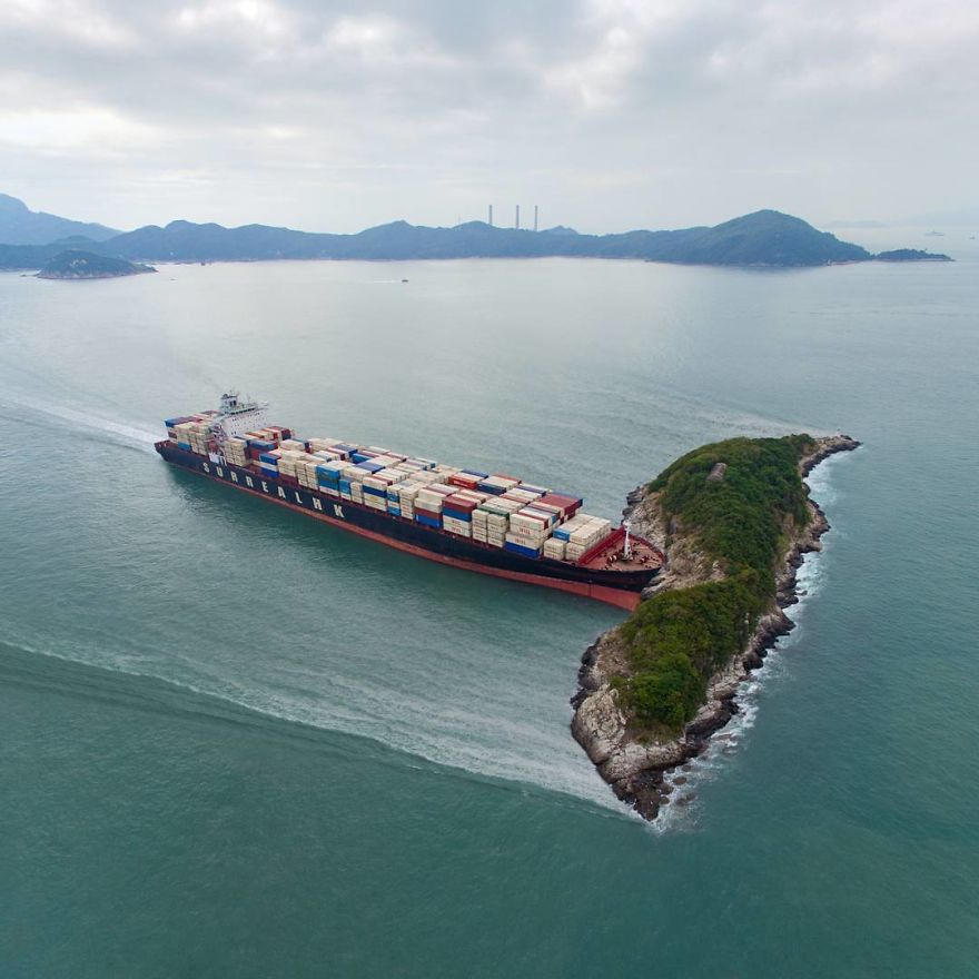 This Cargo Ship Is Not Only Delivering Containers...