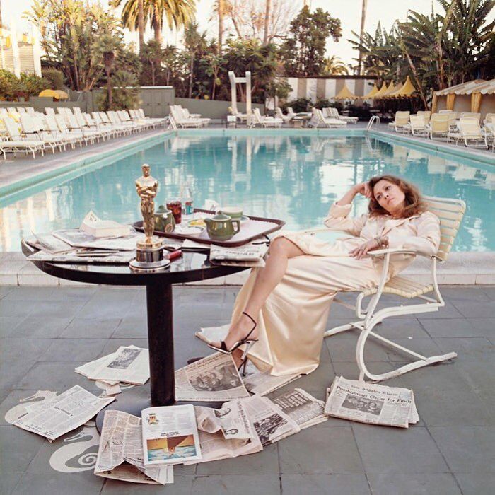 Faye Dunaway, Beverly Hills Hotel, CA, 1977