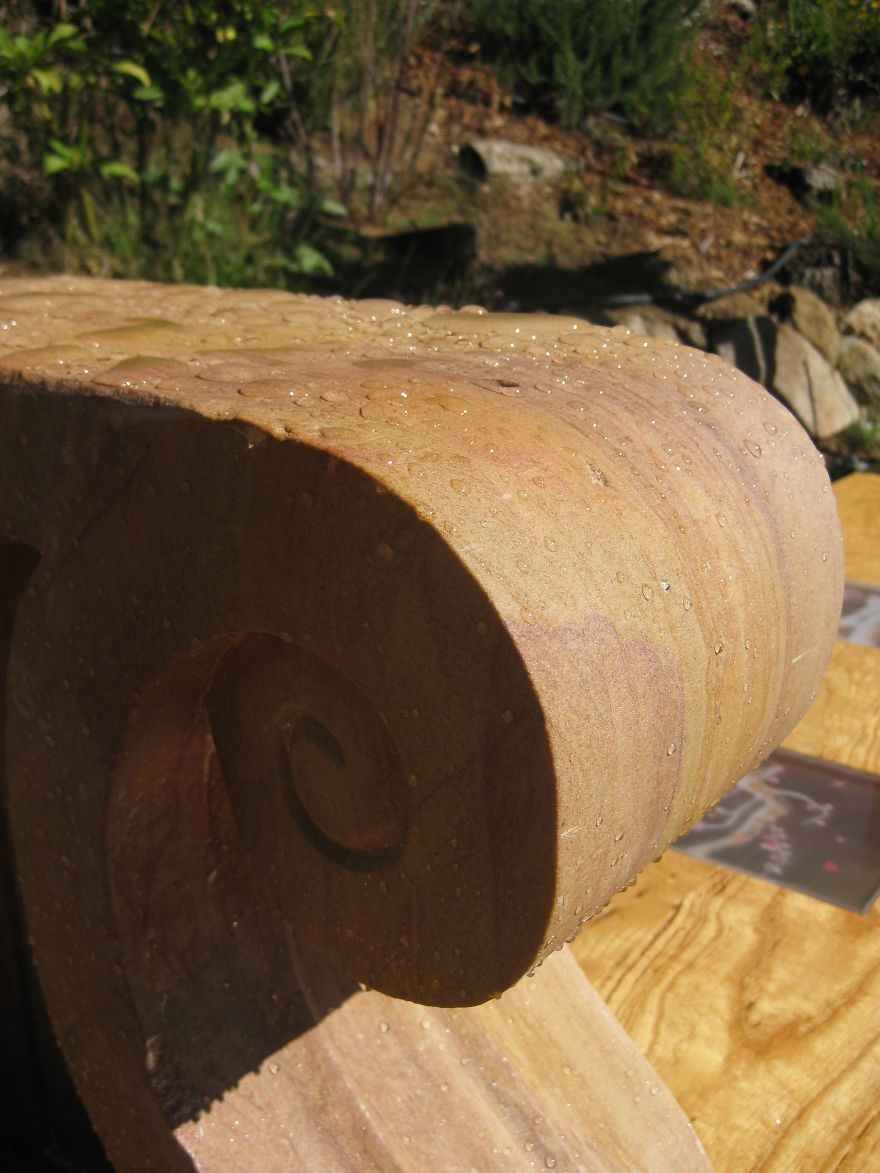 I Built A Meditation Bench In The Garden