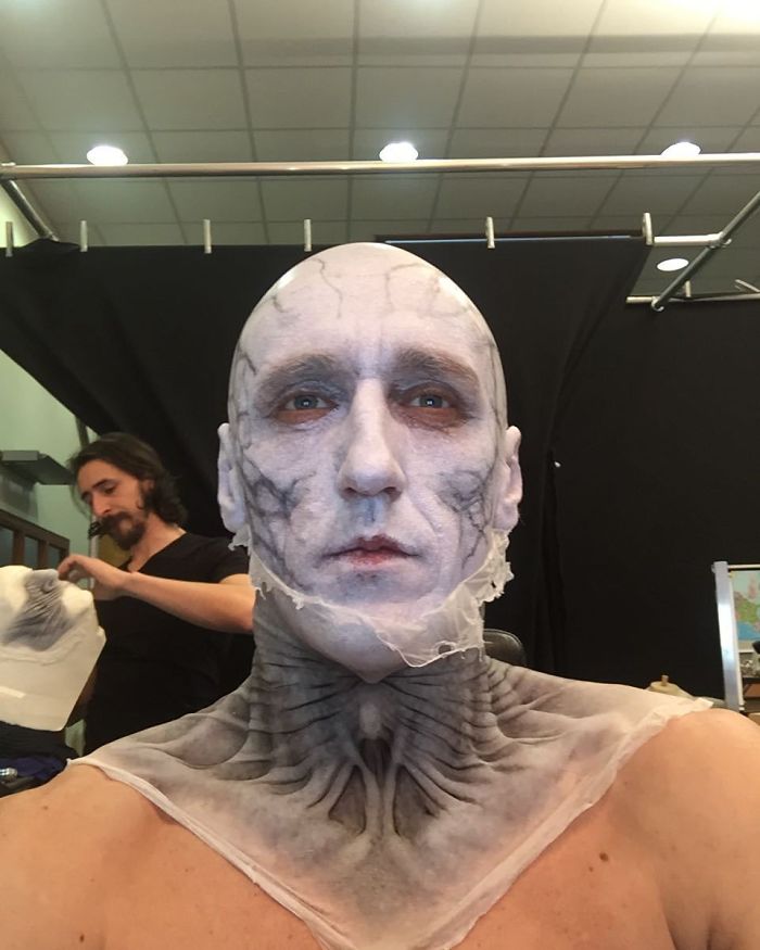 Start Long Night. Night King Without Make-Up