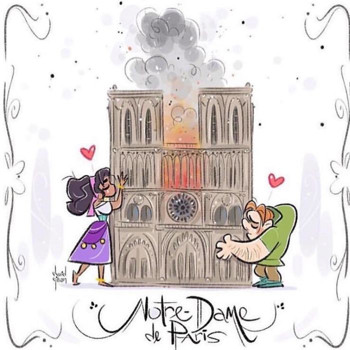 Q Is For #quasimodo 😢💔 #thehunchbackofnotredame #notredame #quasimodo #esmeralda #paris #lacathedralenotredame