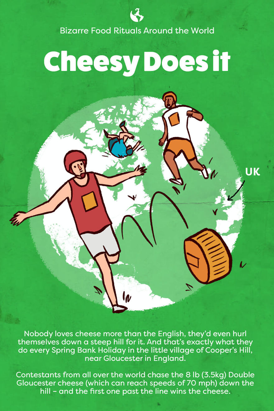 We Illustrated The Most Bizarre Food Rituals And Traditions From Around The World (7 Pics)