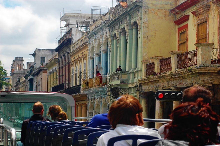 Tourists And Cuban People, Watching Each Other