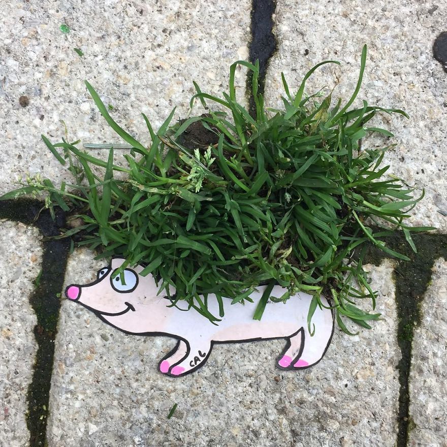 French Artist Sees Urban Spaces Like No One And Spreads Humor Through Them With His Art