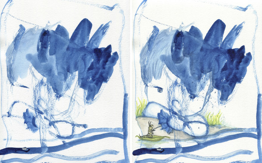 I Collaborate With My 3-Year-Old And 7-Year-Old To Create Imaginative Illustrations