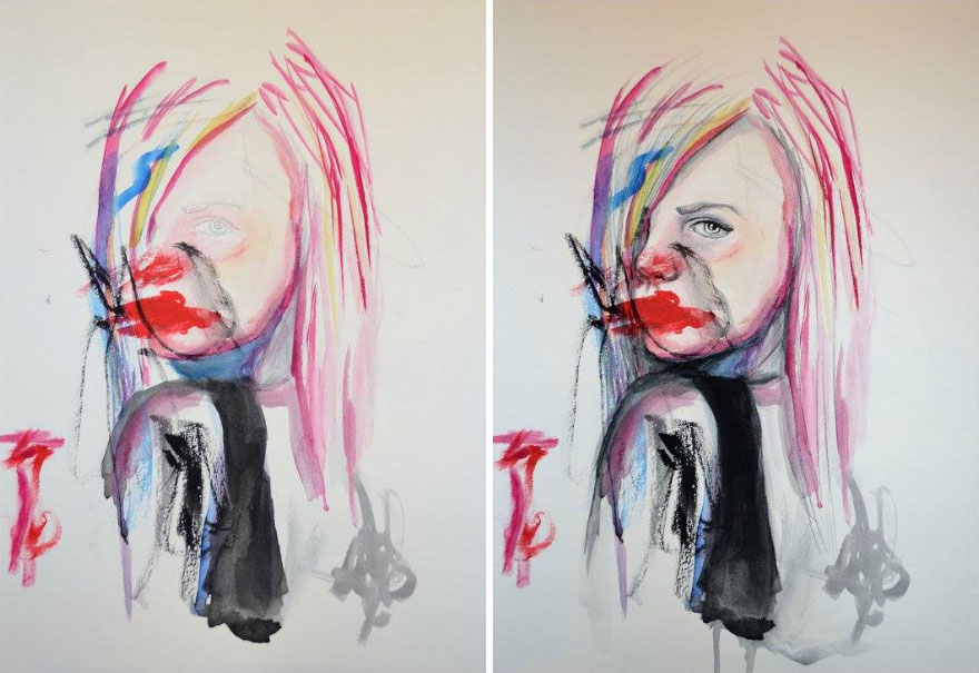 I Collaborate With My 3-Year-Old And 7-Year-Old To Create Imaginative Illustrations