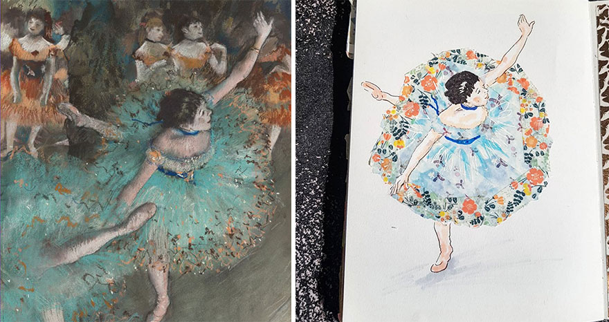 The Green Dancer - Edgar Degas