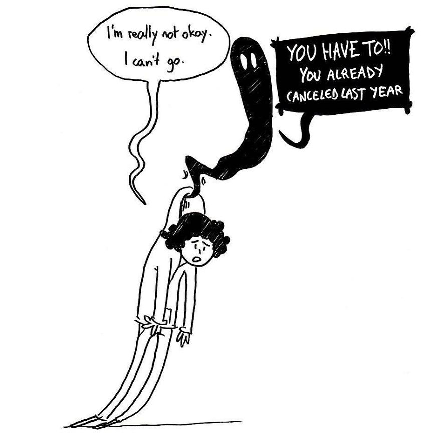 I Explain What My Depression And Anxiety Feels Like Through These Comics (New Pics)