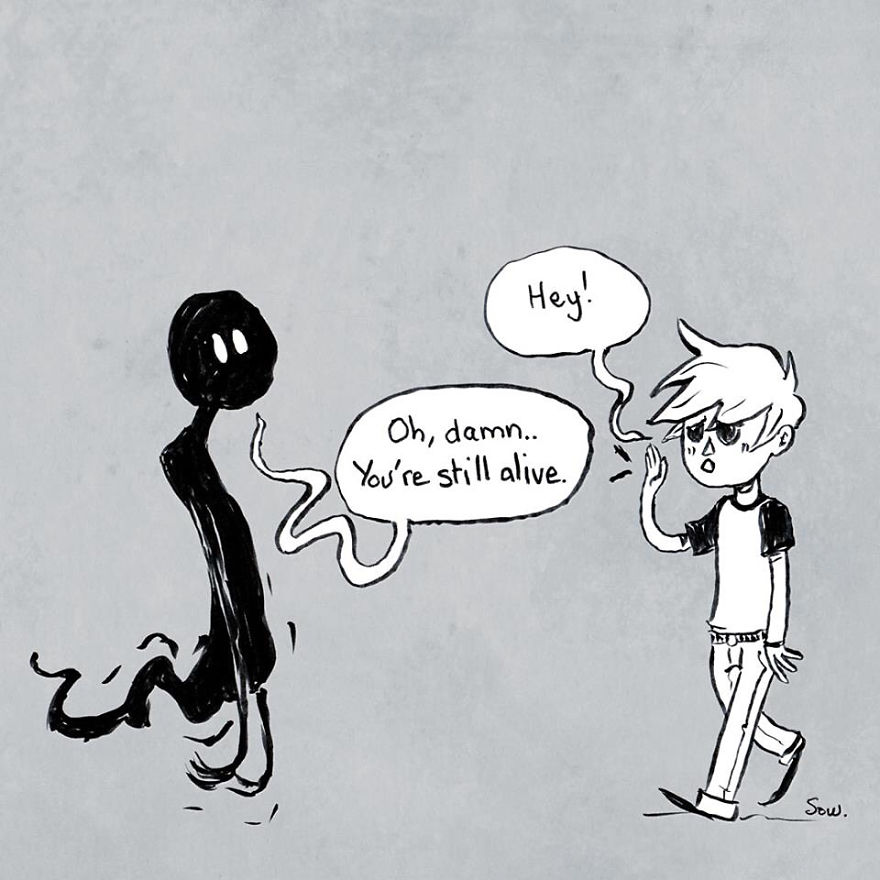 I Explain What My Depression And Anxiety Feels Like Through These Comics (New Pics)