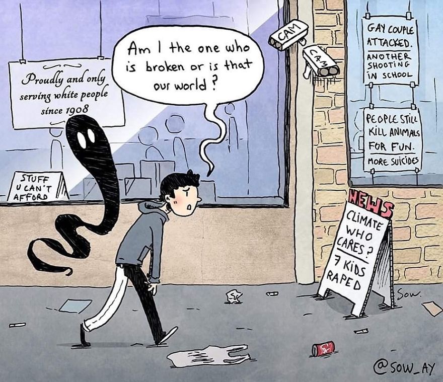 I Explain What My Depression And Anxiety Feels Like Through These Comics (New Pics)