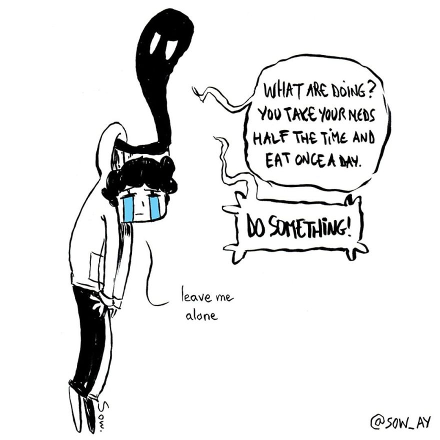 I Explain What My Depression And Anxiety Feels Like Through These Comics (New Pics)