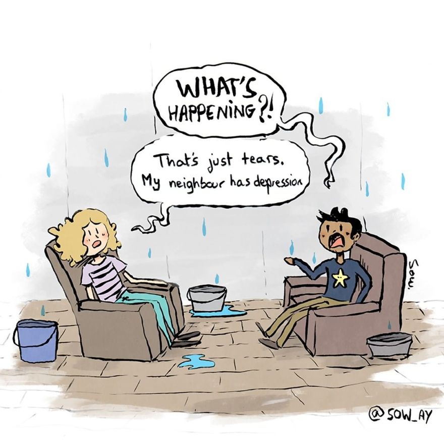 I Explain What My Depression And Anxiety Feels Like Through These Comics (New Pics)