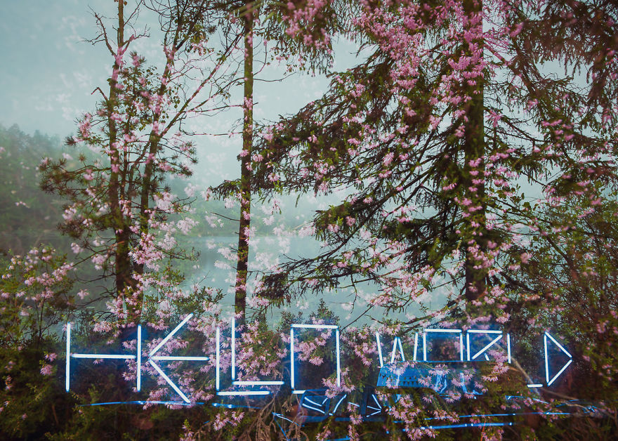I Traveled From Finland To Hong Kong To Finish These In-Camera Multiple Exposures; A Contrasty Combination Of Scandinavian Nature & Asian Neon Lights