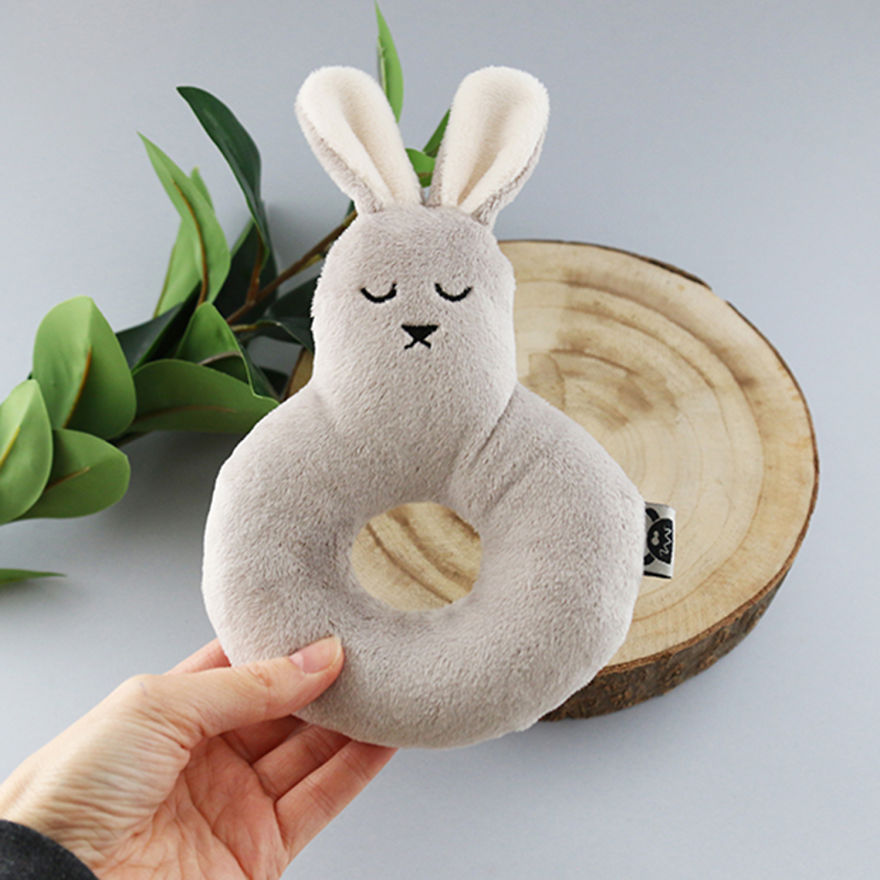 Taupe Bunny Rattle