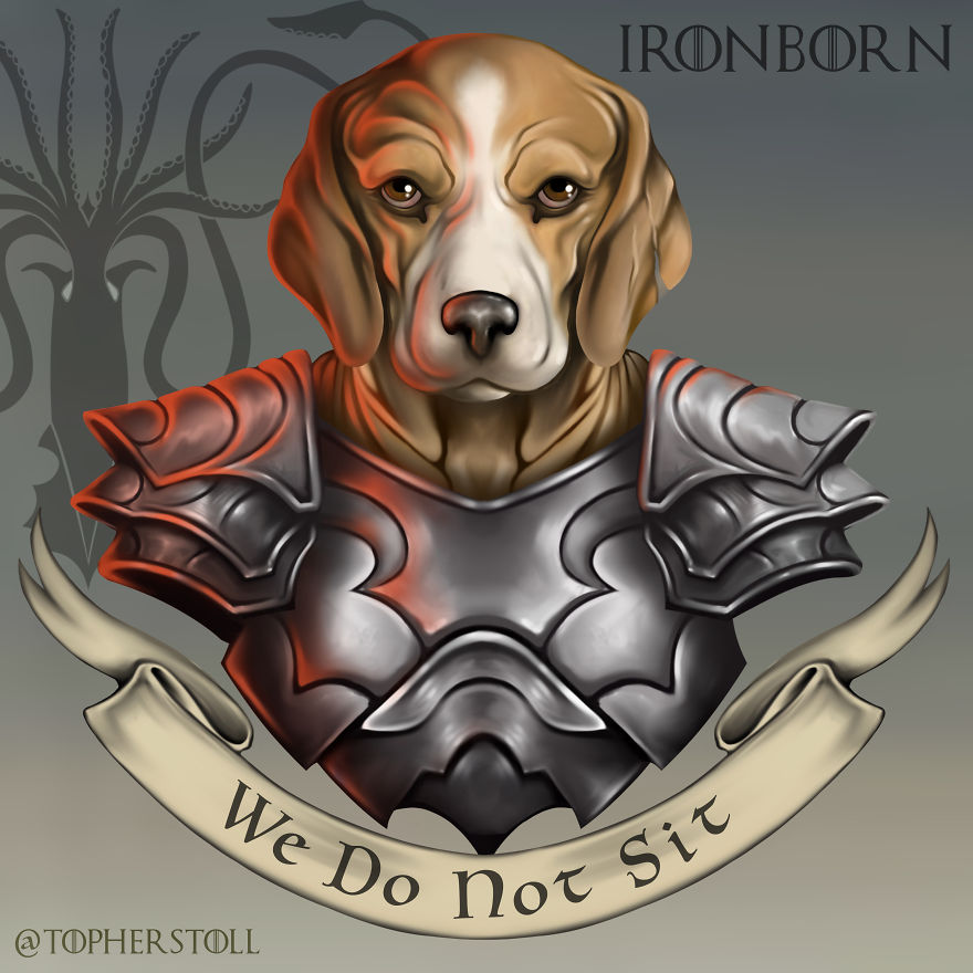 I Drew The Great Houses Of Westeros As Doggos