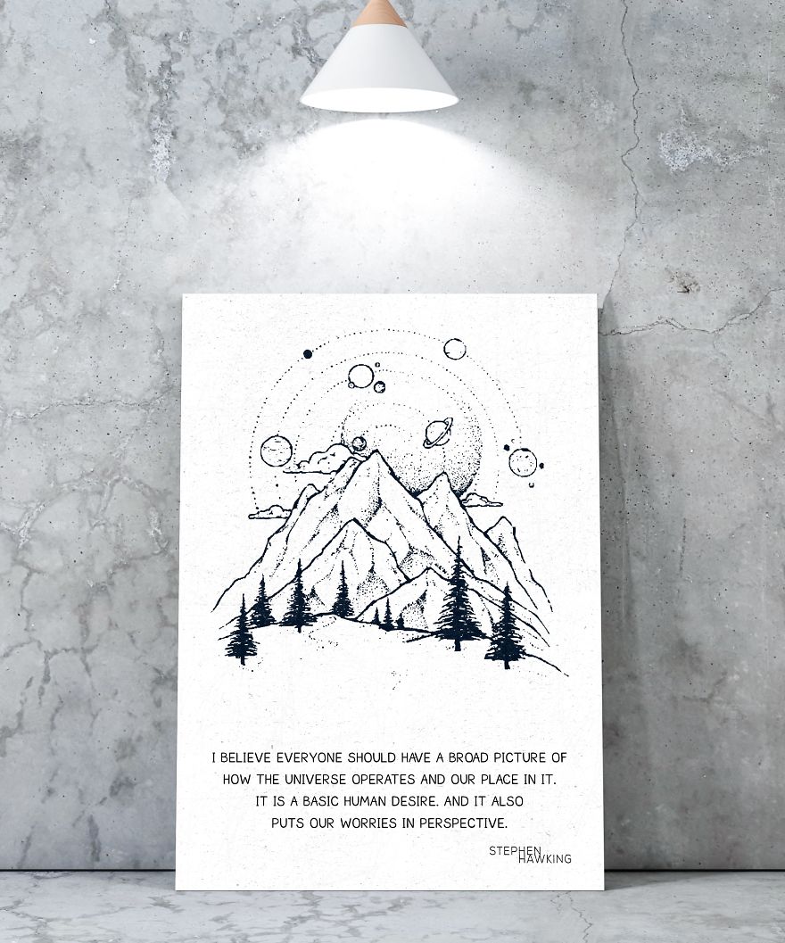 "I Believe Everyone Should Have A Broad Picture Of How The Universe Operates And Our Place In It. It Is A Basic Human Desire. And It Also Puts Our Worries In Perspective" - Stephen Hawking