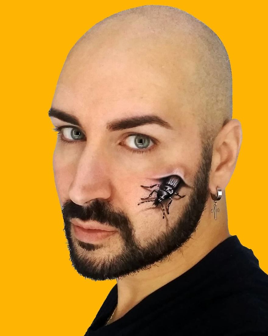 Makeup Artist Makes Your Face A Screen And You Will Be Impressed