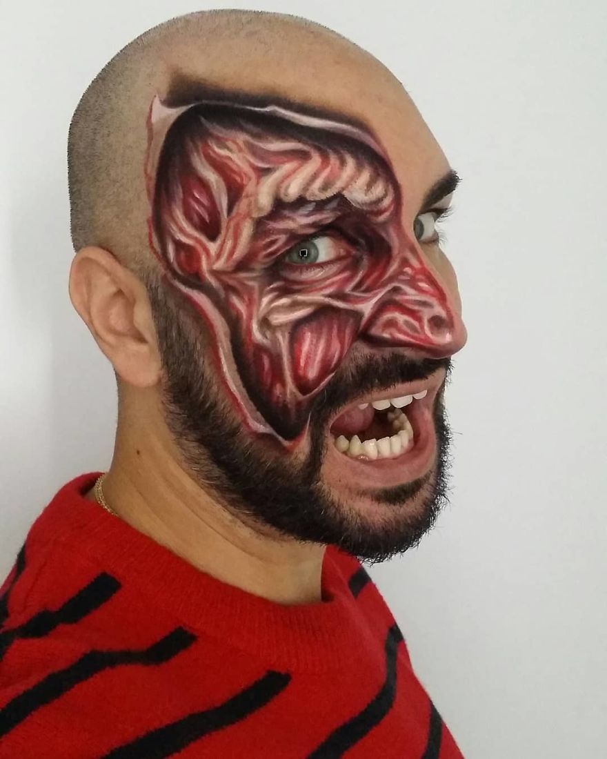 Makeup Artist Makes Your Face A Screen And You Will Be Impressed