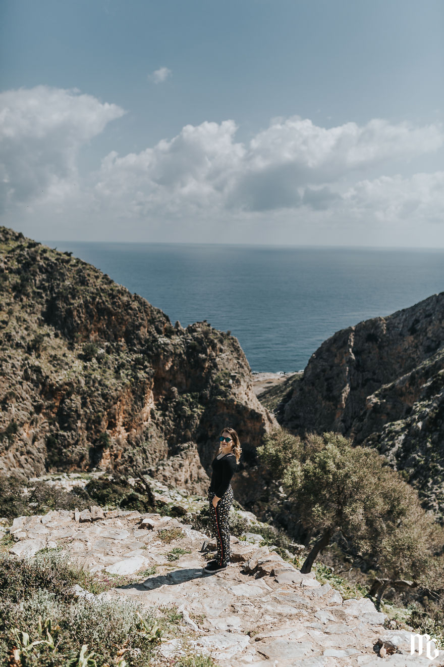 Part Of The Route Ran Through A Canyon