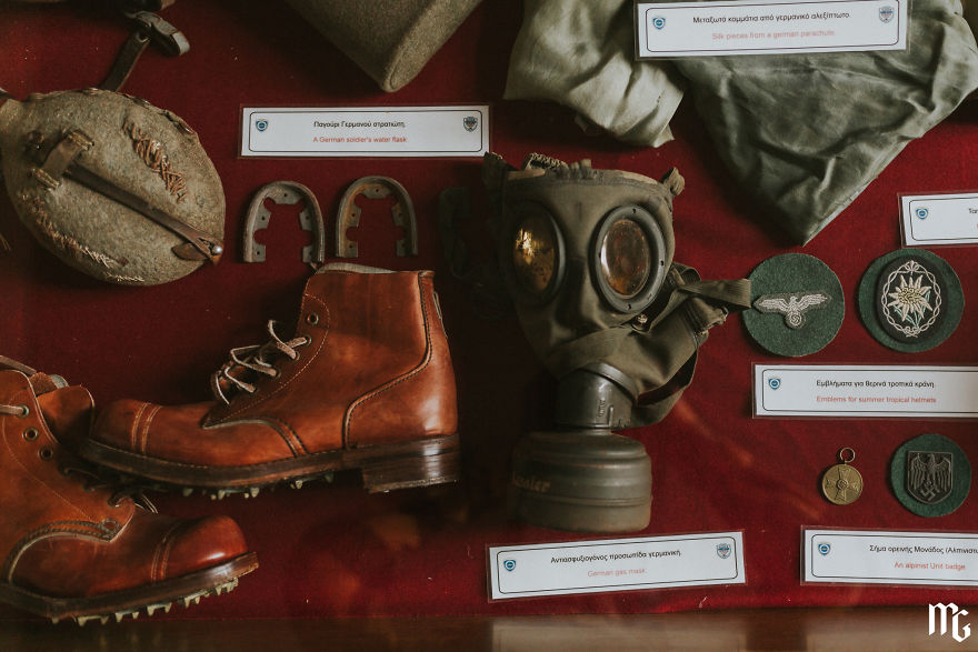 Exhibits From The Battle Of Crete, During Wwii (Maritime Museum Of Crete)