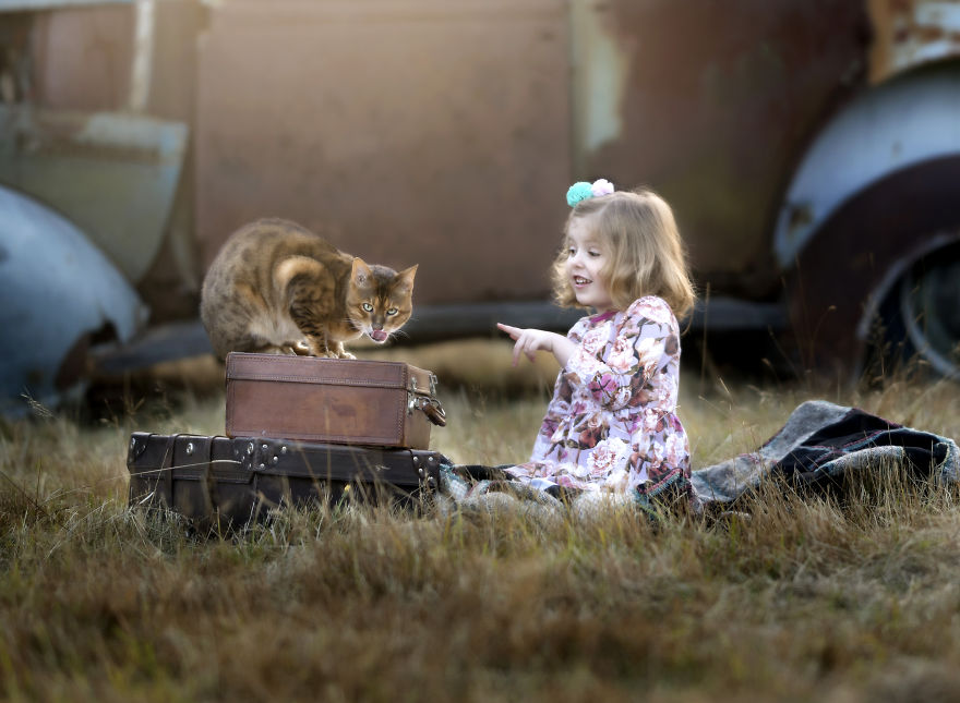 Nana Creates Whimsical Photos So Her Grandchildren Can Have Beautiful Memories