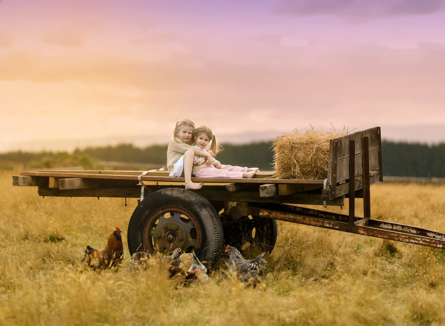 Nana Creates Whimsical Photos So Her Grandchildren Can Have Beautiful Memories