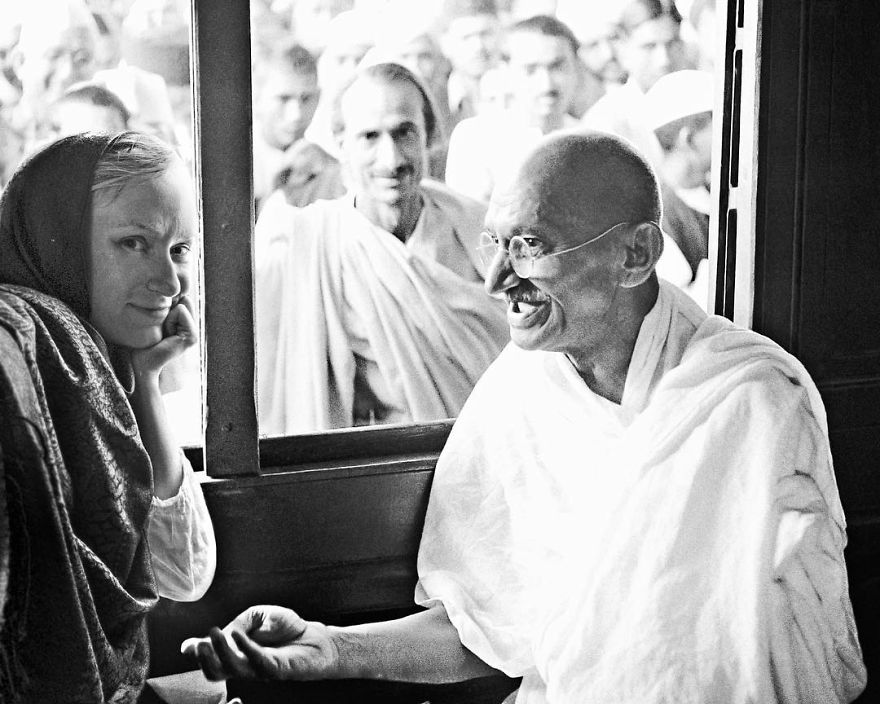 Photographer Uses Photoshop To Travel Back In Time And Snap Incredible Selfies With Celebrities