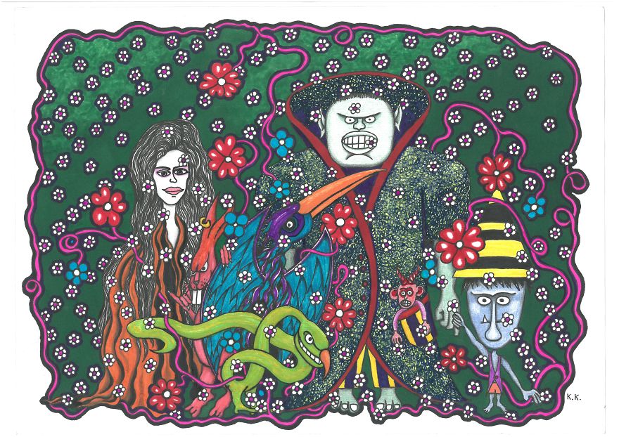 The Marauding Team, A Gangster Story By Outsider Oldboneart