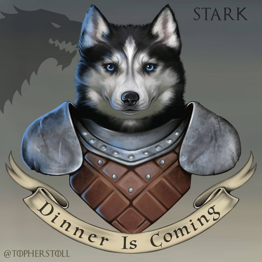 I Drew The Great Houses Of Westeros As Doggos