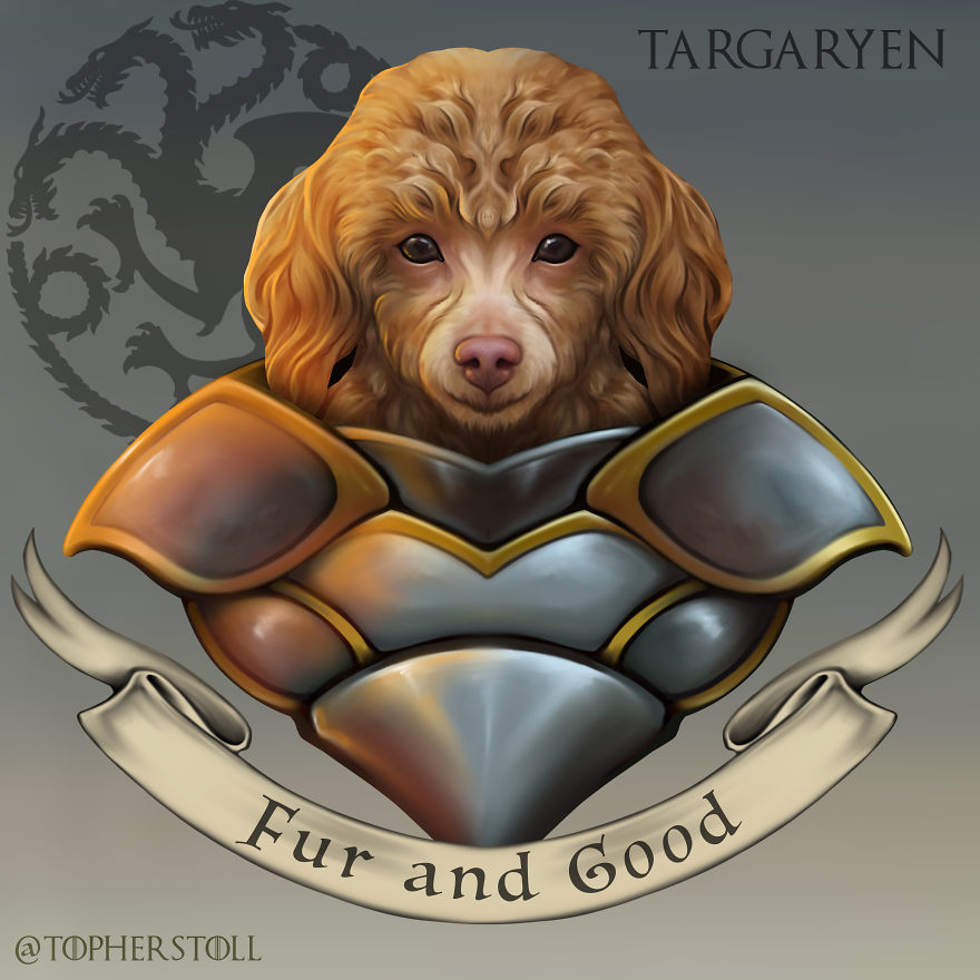 I Drew The Great Houses Of Westeros As Doggos