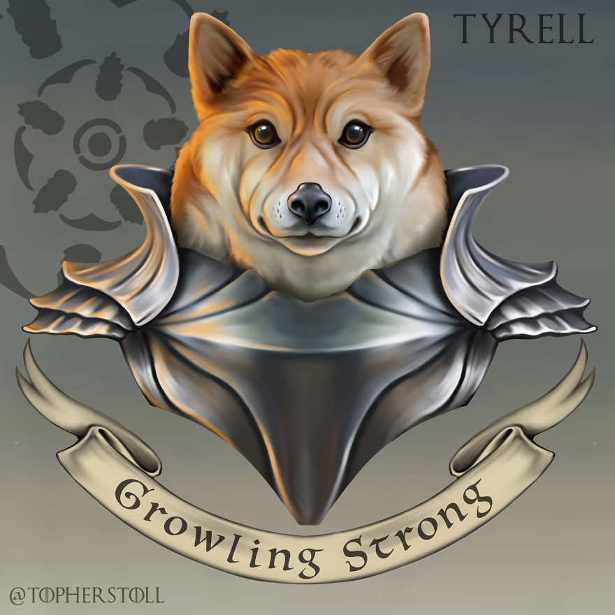 I Drew The Great Houses Of Westeros As Doggos