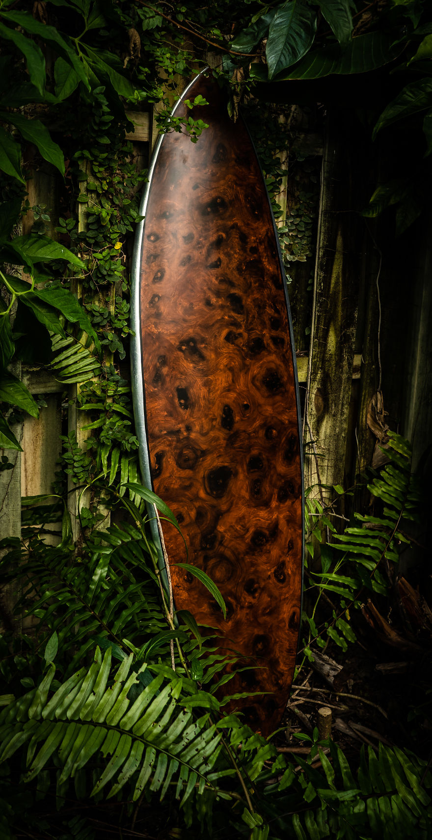 My Father And I Upcycle Old Surfboards To Make Them Look Like Wood My Father And I Upcycle Old Surfboards To Make Them Look Like Wood