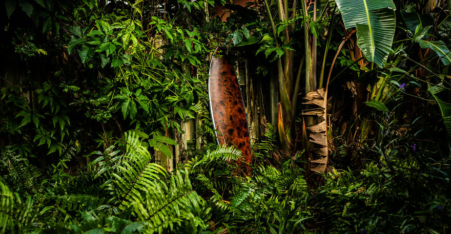 My Father And I Upcycle Old Surfboards To Make Them Look Like Wood My Father And I Upcycle Old Surfboards To Make Them Look Like Wood
