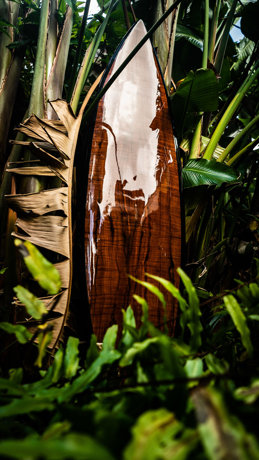 My Father And I Upcycle Old Surfboards To Make Them Look Like Wood