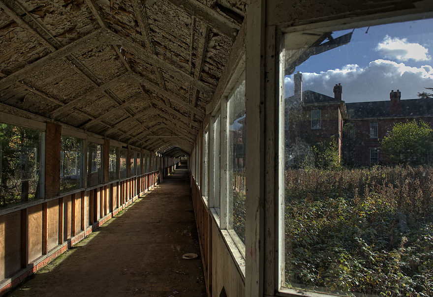 Glazed Corridors Navigate The Ground Between Wards, Allowing Easy Movement, But Also Constant Containment