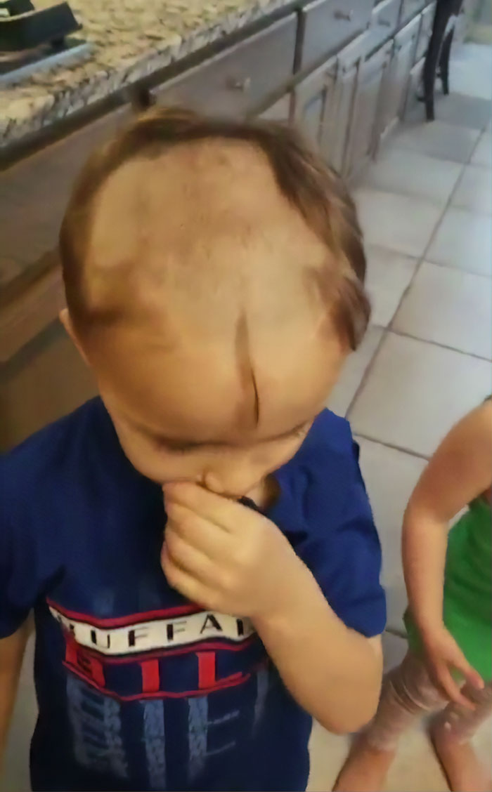 This Mom Was Left In Tears After Her Son Found An Electric Razor And Shaved His Own And Siblings' Hair