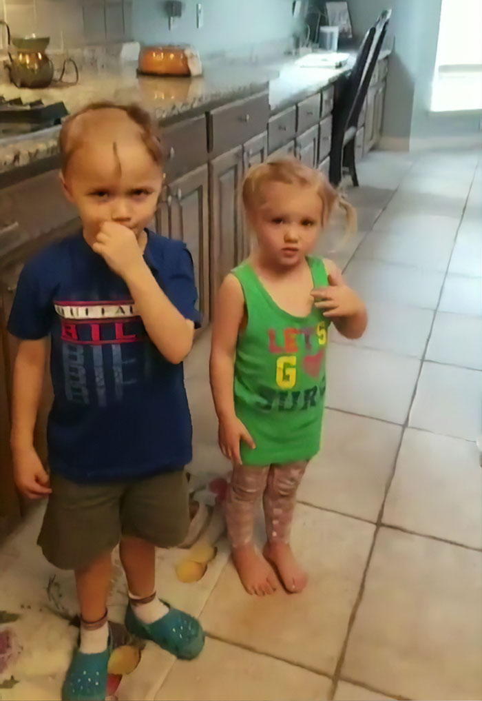 This Mom Was Left In Tears After Her Son Found An Electric Razor And Shaved His Own And Siblings' Hair