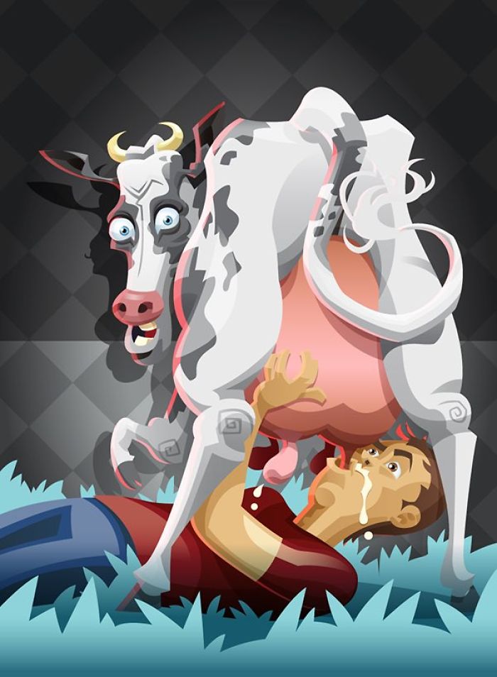 21 Responses To PETA's Controversial 'Breastfeeding Cow' Illustration 21 Responses To PETA's Controversial 'Breastfeeding Cow' Illustration