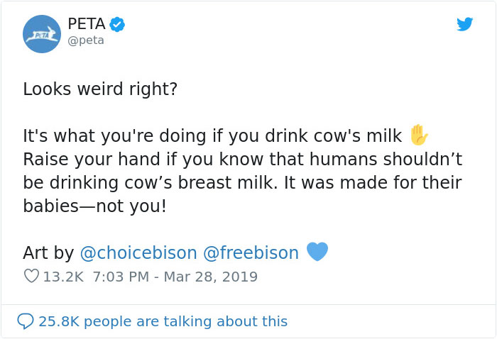 21 Responses To PETA's Controversial 'Breastfeeding Cow' Illustration 21 Responses To PETA's Controversial 'Breastfeeding Cow' Illustration
