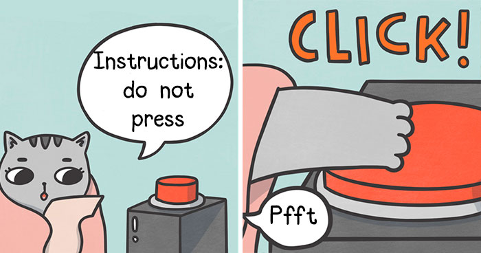 I Make Wholesome Comics About Two Rescue Cats And Their Human Who Understands Cat-Speak