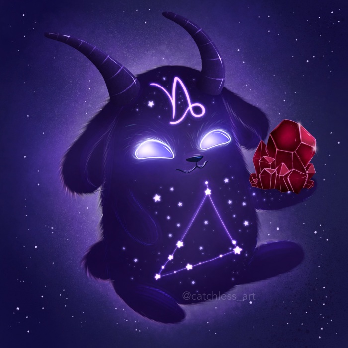 I Draw 12 Cute Glowing Monsters As Zodiac Signs