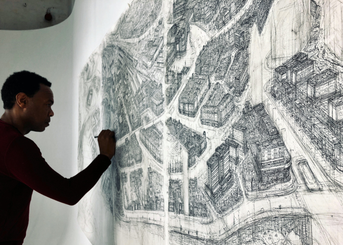 Sketching The Entire City Of Inverness By Hand