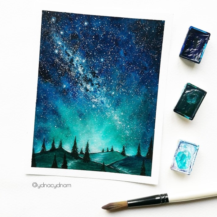 I Create Landscapes Using Watercolor