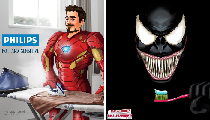 Artist Shows What It Would Be Like If Superheroes Were Ambassadors For Brands