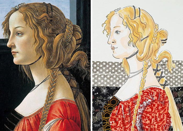 I Reimagined Classic Paintings By Known Artist Using Washi Tape