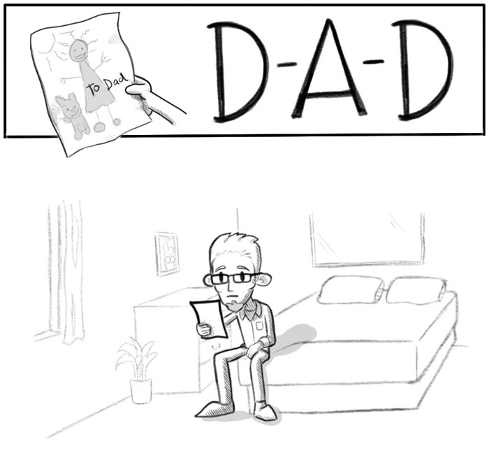 Boy From Dysfunctional Family Grows Up To Be A Dad-Of-Four, Illustrates What He Learned About Parenting The Hard Way